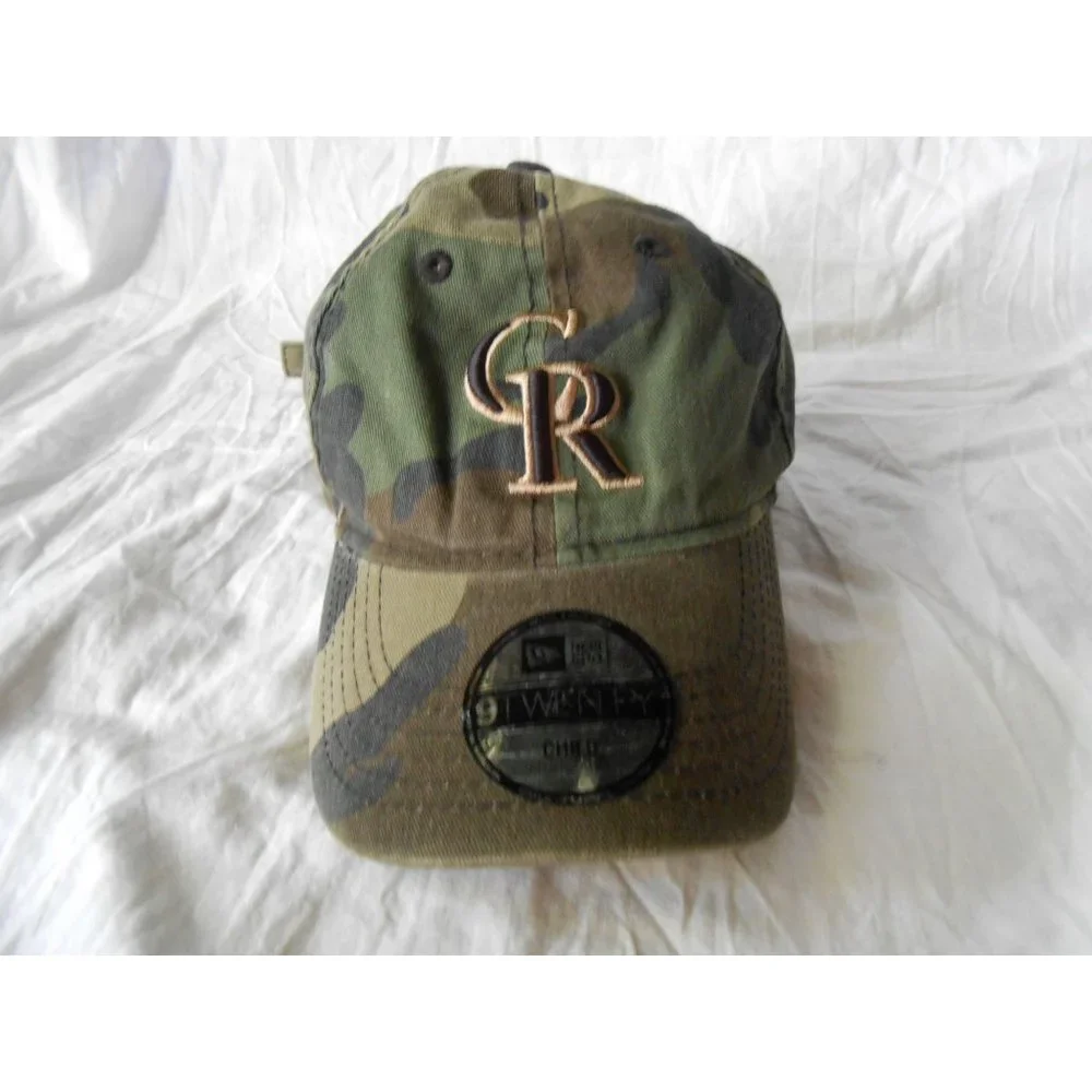 NEW Era 9Twenty Adjustable Back MLB Colorado Rockies Camo Baseball Hat Cap Child